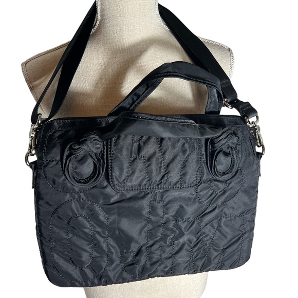Marc by Marc Jacobs quilted Nylon 15” black handle bag - Picture 5 of 9